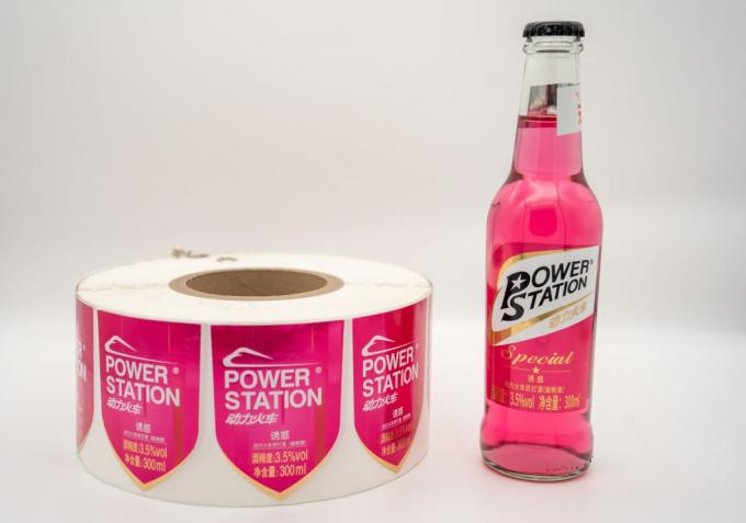 سجل الزجاجة الكرومية الملصق الرطب الملصق الملصق الذاتي الملصقات النقطة المخصصة 6