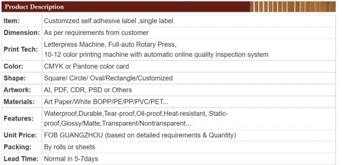 الشعار اللاصق الذاتي ملصق زجاجة النبيذ الملصق الوقائي للماء PVC الفينيل القطع المقطوع الملصق 9