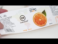 ملصق الزجاجات النبيذية الملصق الرطب للتغليف المقاوم للماء مع لفة مستديرة مخصصة